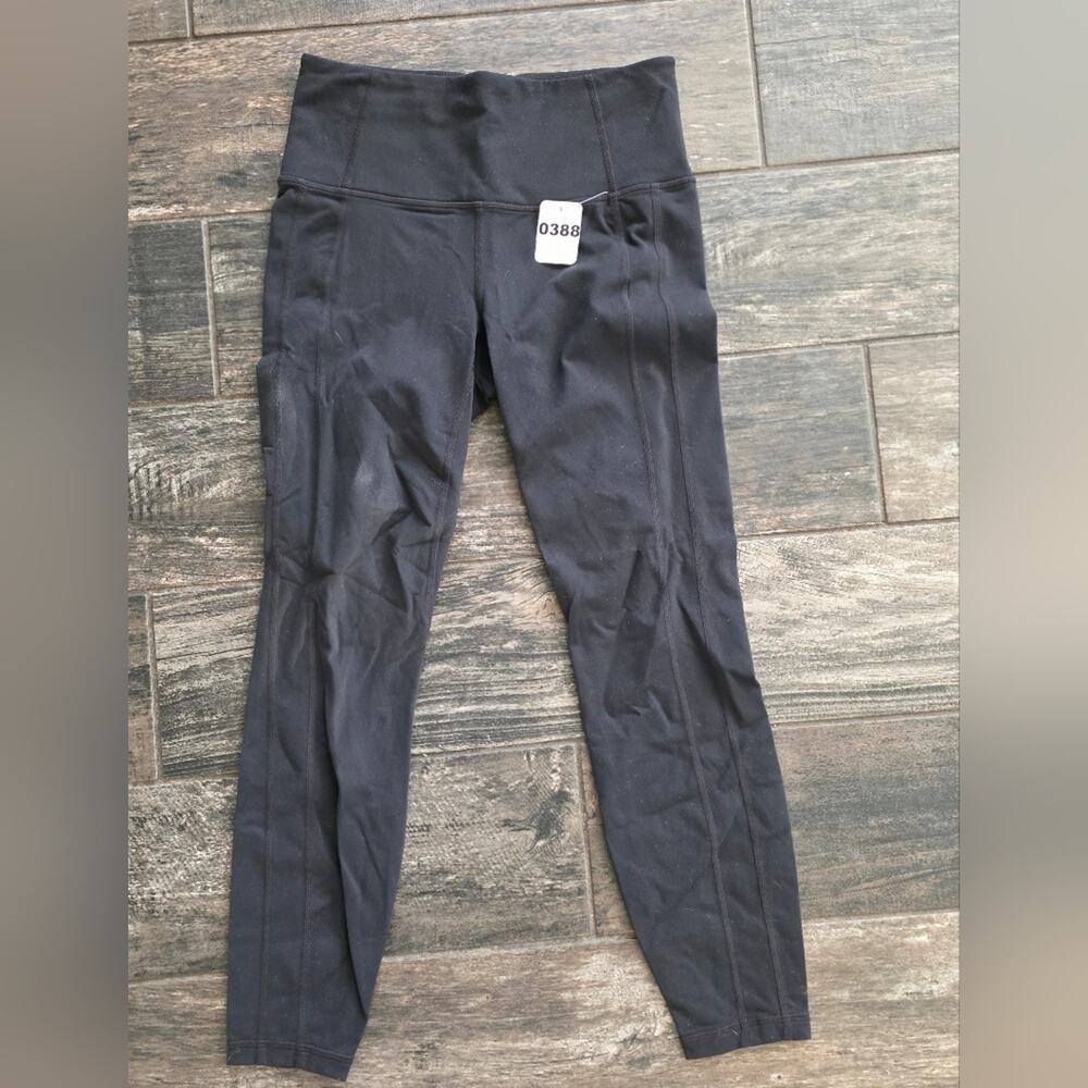 #388 Athleta Dark Gray High-Waisted Leggings